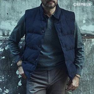 다니엘크레뮤 FW FAUX 스웨이드 구스 다운 베스트