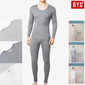 BYC 남자내복 순면 60수 양면 베이직 시보리 내의 상하 세트