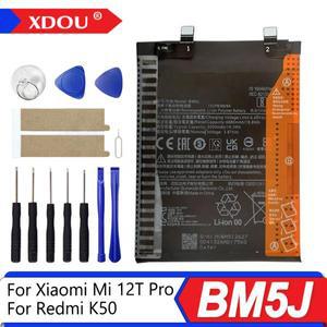 Xiaomi Mi 12T Pro Redmi K50 전화 교체 배터리 + 도구 용 새로운 BM5J 5000mAh