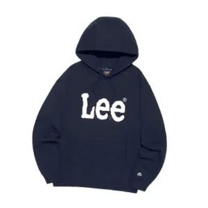 매장정품 LEE 리 빅 트위치 로고 후드 티셔츠 네이비 LE2501HD01NA 437413