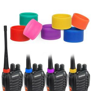 Baofeng 양방향 무선 안테나 고무 링 색상 밴드 토퍼, H-777 RT22 RT21 BF-888S BF-T20 UV-5R UV-5RH 무전기, 식별 및 분류 (7팩)