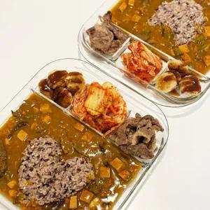 카밀리아 유리식판 나눔접시 4칸 오븐 전자레인지