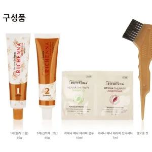 리체나 헤어염색약 칼라 크림 헤나 5MB 적갈색