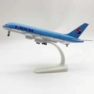 대한항공 비행기 모형 다이캐스트 보잉 B747 LED조명 JC 여객기