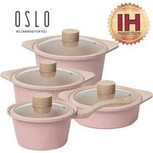 [NS홈쇼핑]오슬로(OSLO) 피그 세라믹인덕션냄비 4종SET(18+20+24+22전)[35431093]