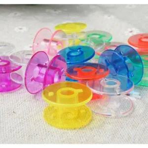 보빈 50Pcs 투명 재봉틀 스풀 바느질 실패 미싱 북알