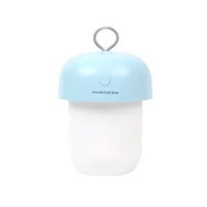 위플 아콘 USB 충전식 무선 가습기 무드등 블루차량용 LED 책상용 필터 램프 미니 소형
