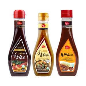 우리식품 과일품은 참소스 300g+겨자 참 290g+돈까스 소스 300g