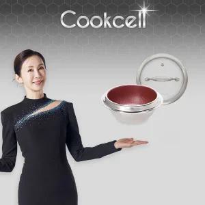 [NS홈쇼핑]전인화의 블랙큐브 쿡셀 홀로그램 레드 가마솥 16cm(유리뚜껑포함)..