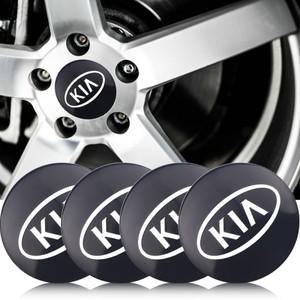4개 60MM 자동차 휠 센터 허브 캡 배지 타이어 림 커버 (기아 씨드 스포티지 리오 K5 옵티마 세라토 프로시