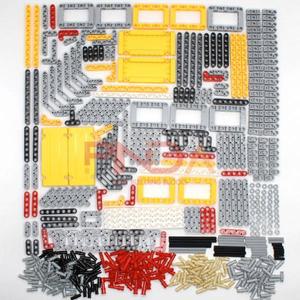 MOC 대량 기술 부품 핀 Liftarm 벽돌 Studless 빔 액슬 플러그 커넥터 패널 기어 호환 빌딩 블록