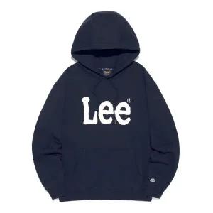 매장정품 LEE 빅 트위치 로고 후드 티셔츠 네이비 LE2501HD01NA 157490