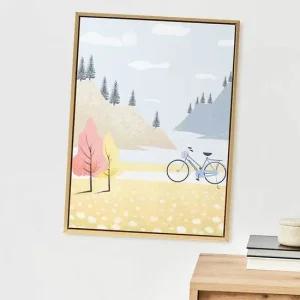 일러스트 캔버스 액자 풍경C 30x40cm 그림 인테리어 캔버스액자틀 북유럽
