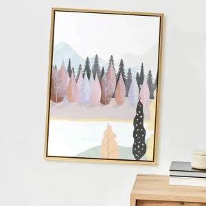일러스트 캔버스 액자 풍경B 30x40cm 카페 그림 캔버스액자틀 북유럽