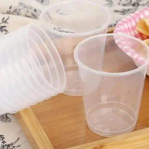 커피컵 상품  다회용 플라스틱 190ml 10개 (3QQ4r)