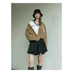 에고이스트 카라배색 페이크레더 자켓 (ER4TZ900) 725178
