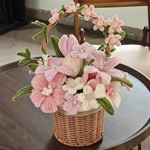 모루 꽃만들기 꽃다발 모루꽃만들기 장식 DIY 화동바구니