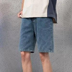 남성 데님 여름 남자 청반바지 디자인 데일리 5부 (4451n)