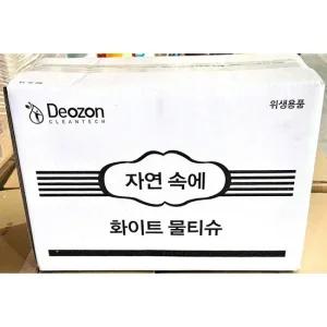 자연속에 물티슈 화이트 무지 400매 식당 업소용 가정 일회용물티슈 일회용티슈 무지물티슈