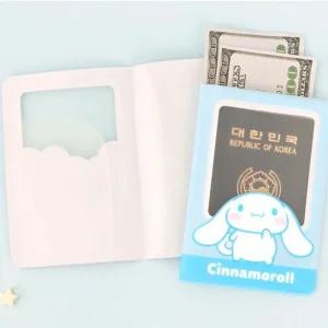 산리오 시나모롤 여권커버 파우치 트래블월렛 지갑 케이스 보관치 미니 보관함 문구용품 팬용품