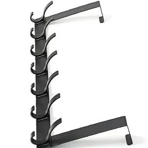7구 도어 후크 47x18cm 블랙 방문 도어후크 도어훅
