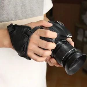 카메라 손 고정 줄 스트랩 가죽 그립 소니 알파 DSLR (WFJVQV1)