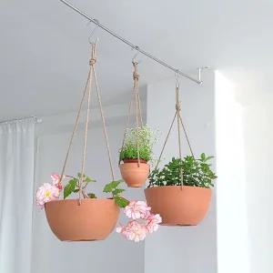 폴리우레탄 행잉 클라우드팟 레드테라코타 25x12cm디자인화분 실내 식물 인테리어 소품 정원 꾸미기 걸이형