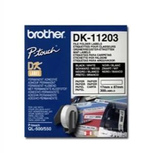 브라더 DK 테이프 DK-11203 롤17X87mm다용도라벨스티커 제본 마스킹 프린터 라벨기