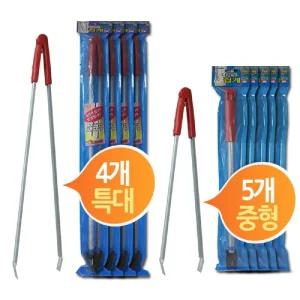 코텍 손잡이 넝마집게 넉마집개 2종가든소품 청소도구 휴지줍기 길거리 쓰레기줍기 넉마 쇠집게