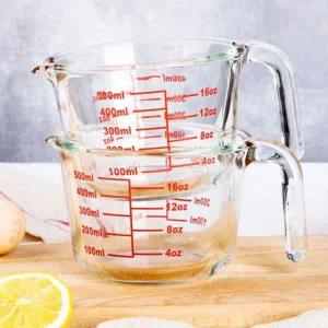 [골드스마일]계량컵 강화유리 손잡이 눈금 내열 베이킹 500ml