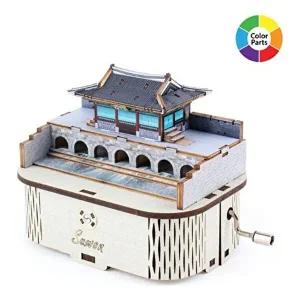 [브이와이][VCMQ1KMD]수동오르골 우드조립 수원 화홍문(YM862-49)