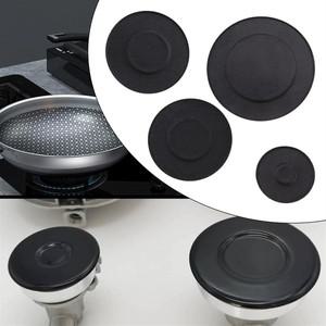 BABZ 4 Pcs 쿠커 호브 가스 버너 캡 55mm 100mm 오븐 크라운 불꽃 주방 액세서리 오목