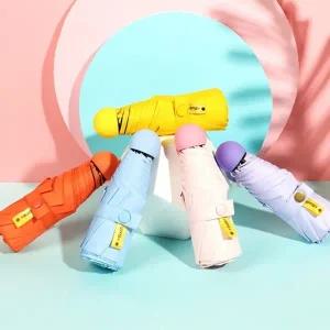 자외선차단 8K 캔디팝 5단 미니우산 양우산 캡슐우산 암막양산 초경량양산 미니양산 양산우산 마카롱우산