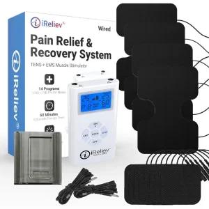 iRerelief TENS + EMS 조합 유닛 근육 자극기