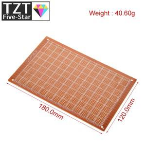 TZT 12x18 cm 12*18cm 단일 측면 프로토타입 2.54mm 보드 브레드 범용 실험 베이클라이트 구리 플레이트