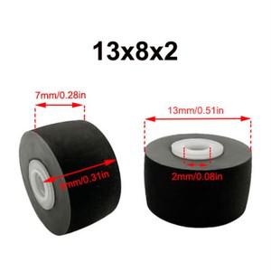 1Pcs 13mmx8x7x2 고무 핀치 롤러 벨트 풀리 SHARP 777 9292 6060 Sanyo9494 SONY 190 무브먼트 오디오 레코