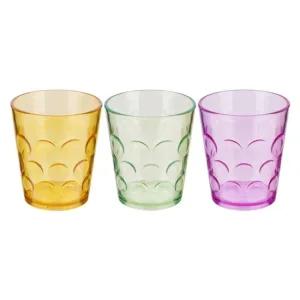 디디샵 물방울 물컵 - 대 250ml  색상랜덤) 노래방 주점 플라스틱 튼튼 충격 강함 잔 가성비