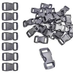 10pcs 3/8 플라스틱 측면 릴리스 버클 야외 캠핑 배낭 가방 스트랩 개 목걸이 윤곽 Paracord 팔찌 클립