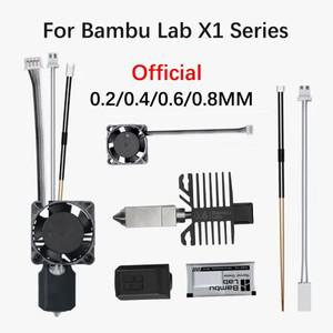 Bamboo Lab X1 Carbon, 핫엔드 컴플리트 키트 시리즈 3D 프린터용), 팬 포함 강화 스틸 완전 조립