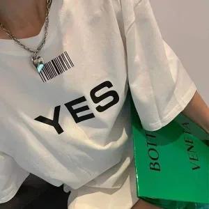 [하프클럽/]YES 우먼 하프티 심플 오버핏티탑