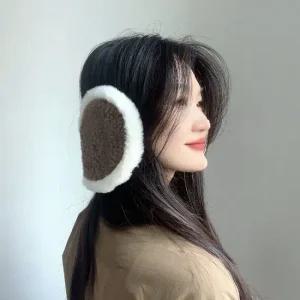 뽀글뽀글 귀마개 브라운 초코 방한 뽀글뽀글 방한 초코브라운