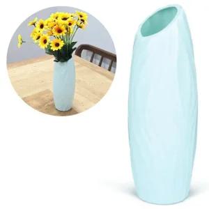 플라스틱 화병 민트 꽃병 조화 생화 안전한 가벼운 플라스틱꽃병 플라스틱화병 생화꽃병