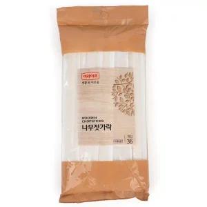 일회용젓가락 이라이프 나무젓가락 36개입 일회용품