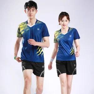 여성탁구복 상의 스포츠웨어 유니폼 경기 배드민턴 세트
