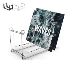아크릴 LP 음악앨범 거치대 판꽂이 스탠드 디스플레이 장식대 LP보관함 LP거치대 아크릴 진열장