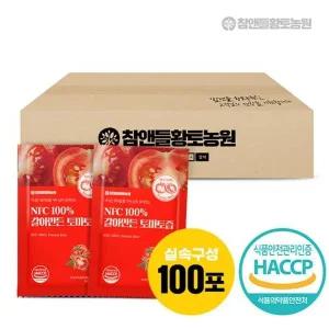 참앤들황토농원 NFC 100갈아만든 토마토즙 100포(실속포장)
