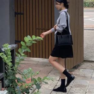 여성 쁘띠 슬리브리스 에이라인 귀여운 핀턱 원피스