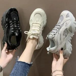 [오노마] ONM 7cm 메쉬 키높이 운동화 여성 데일리 통굽 런  41017427)
