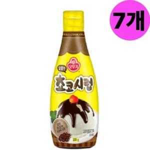 오뚜기 달콤한 쵸코 초코 시럽 7개 케이크 빙수 모카