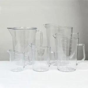 플라스틱비커 용량 투명 PC 11.7x16cm 1리터 (468vO)